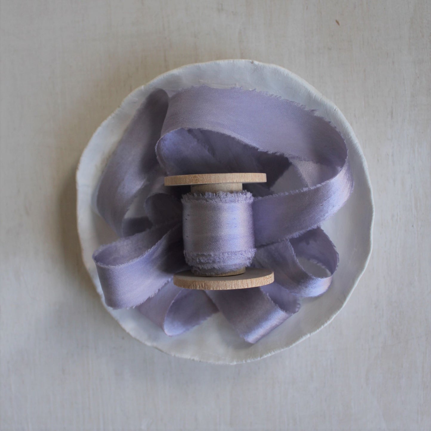 LAVENDER Silk Charmeuse Ribbon Bias Cut