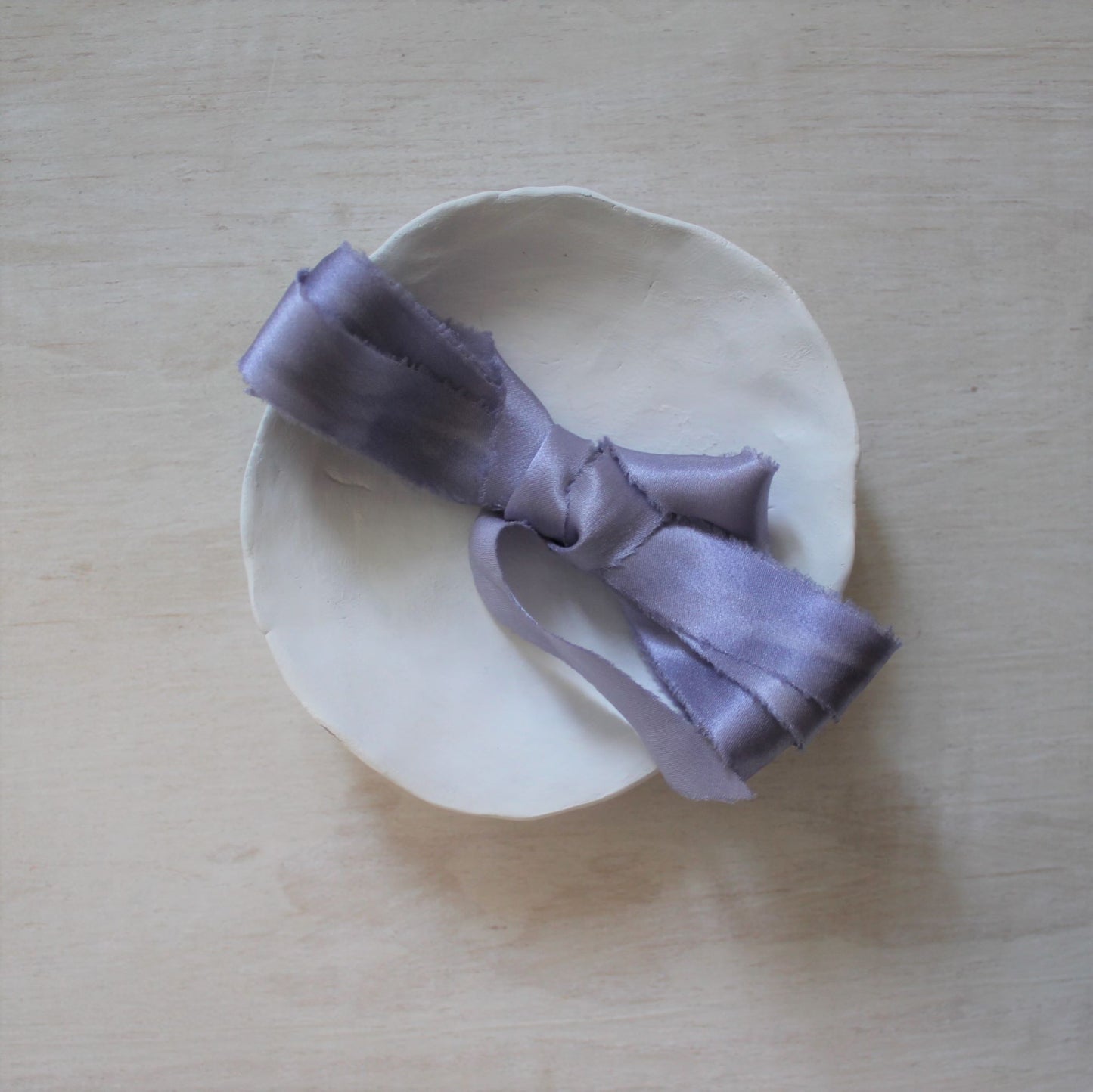 LAVENDER Silk Charmeuse Ribbon Bias Cut