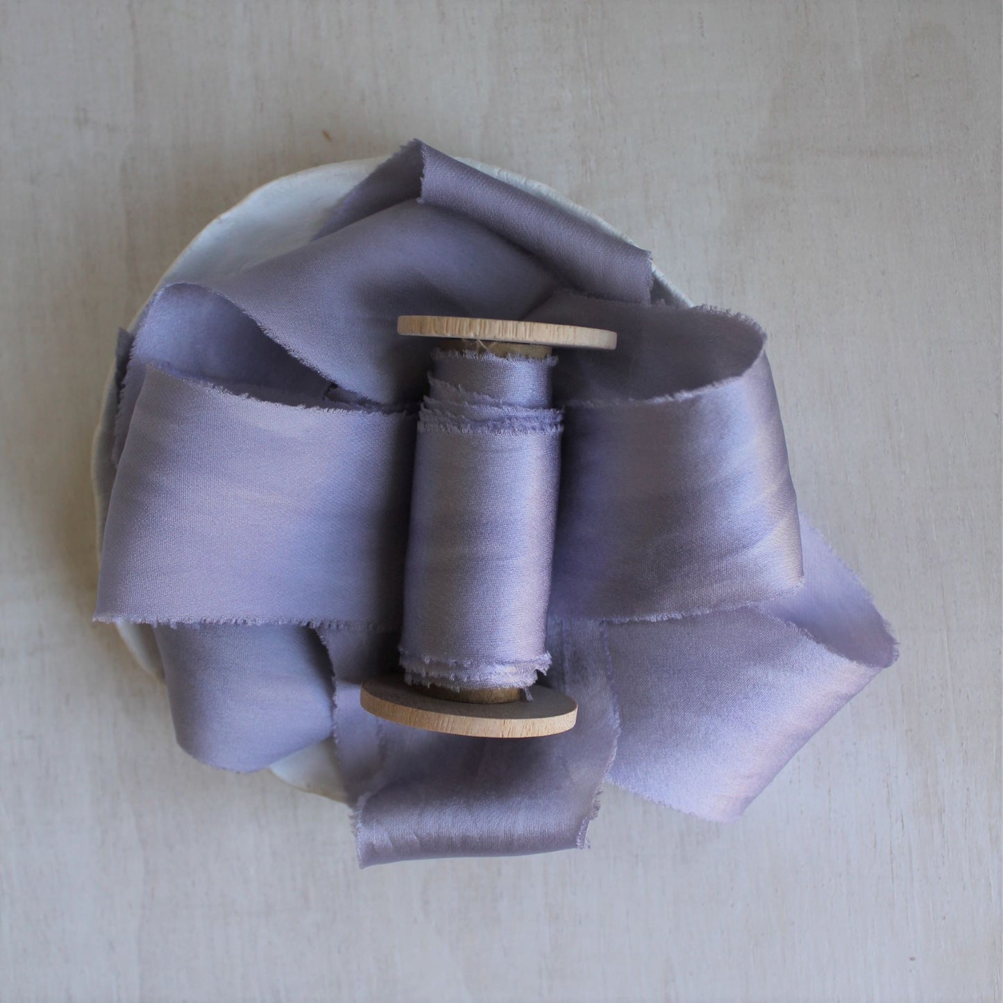 LAVENDER Silk Charmeuse Ribbon Bias Cut