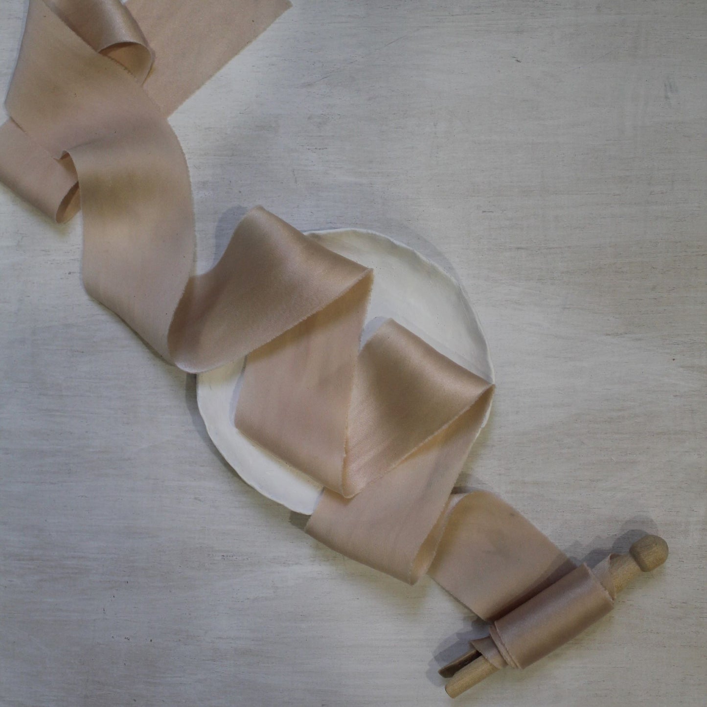 Touch of PINK Silk Charmeuse Ribbon Bias Cut