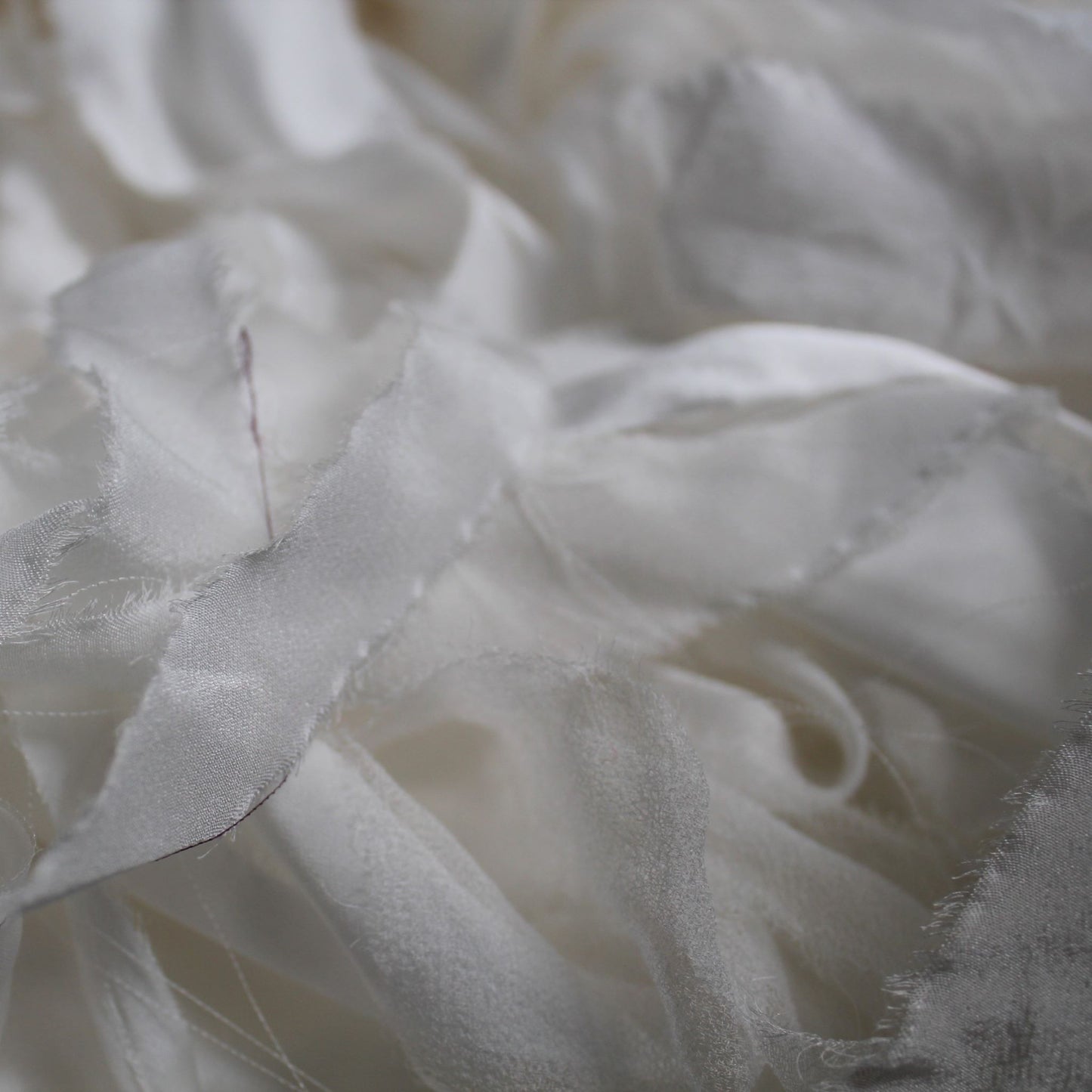WHITE Silk Ribbon - Seconds bundle