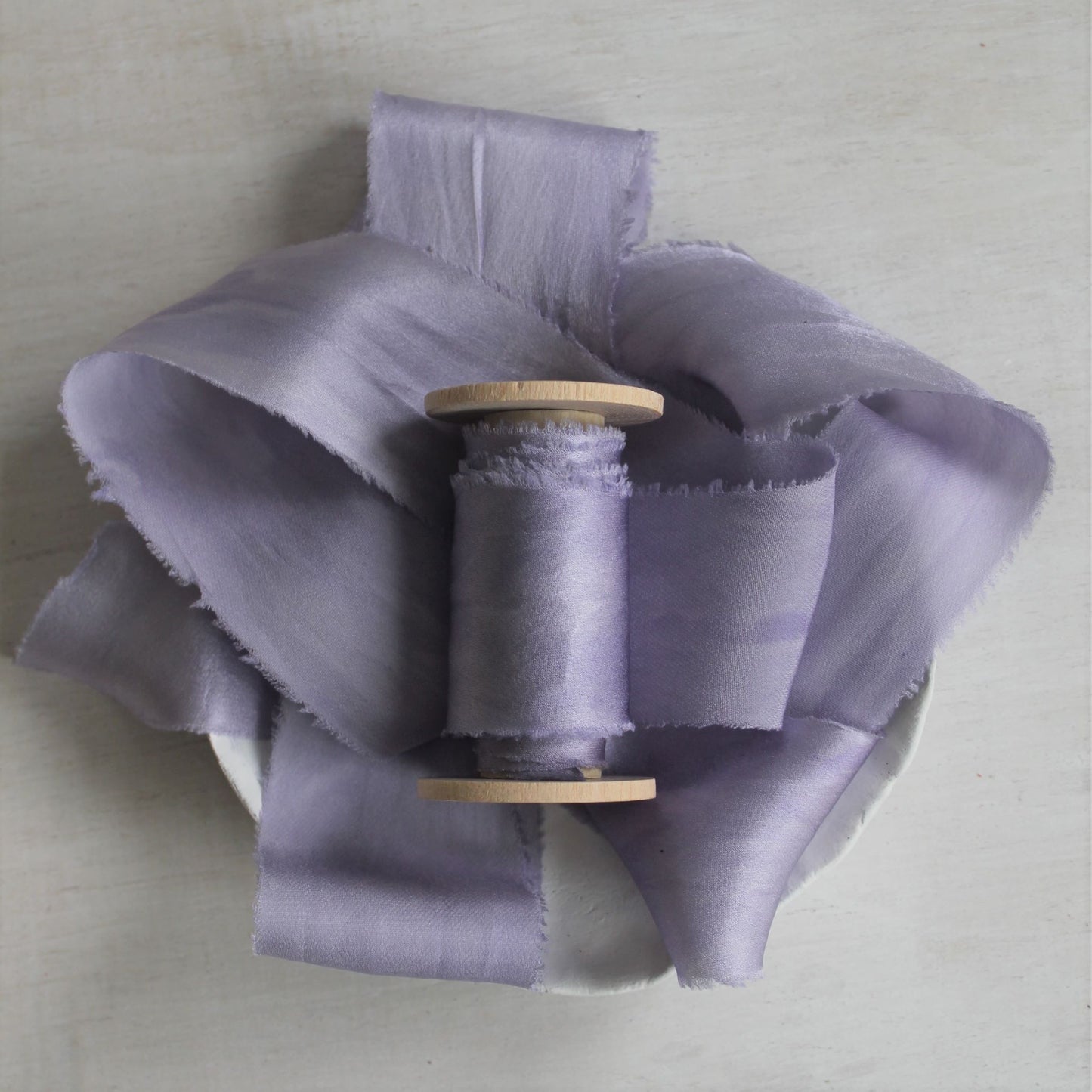 LAVENDER Silk Charmeuse Ribbon Bias Cut