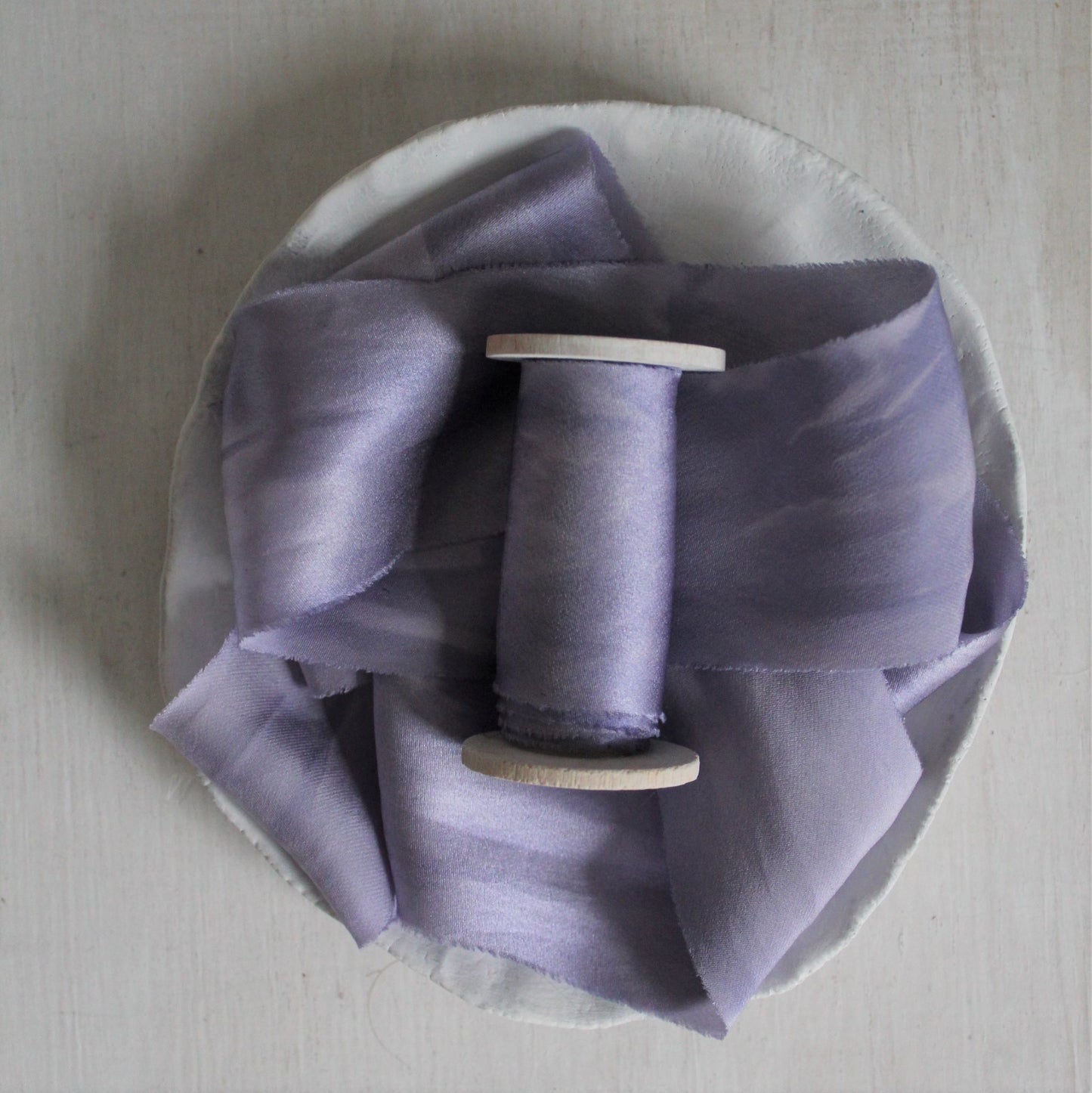 LAVENDER Silk Charmeuse Ribbon Bias Cut